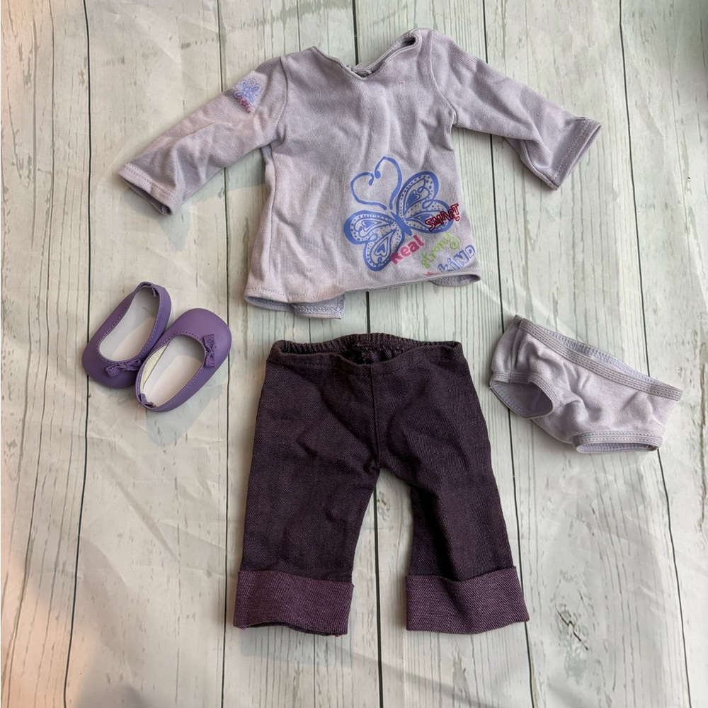 American Girl Doll Purple Outfit Set